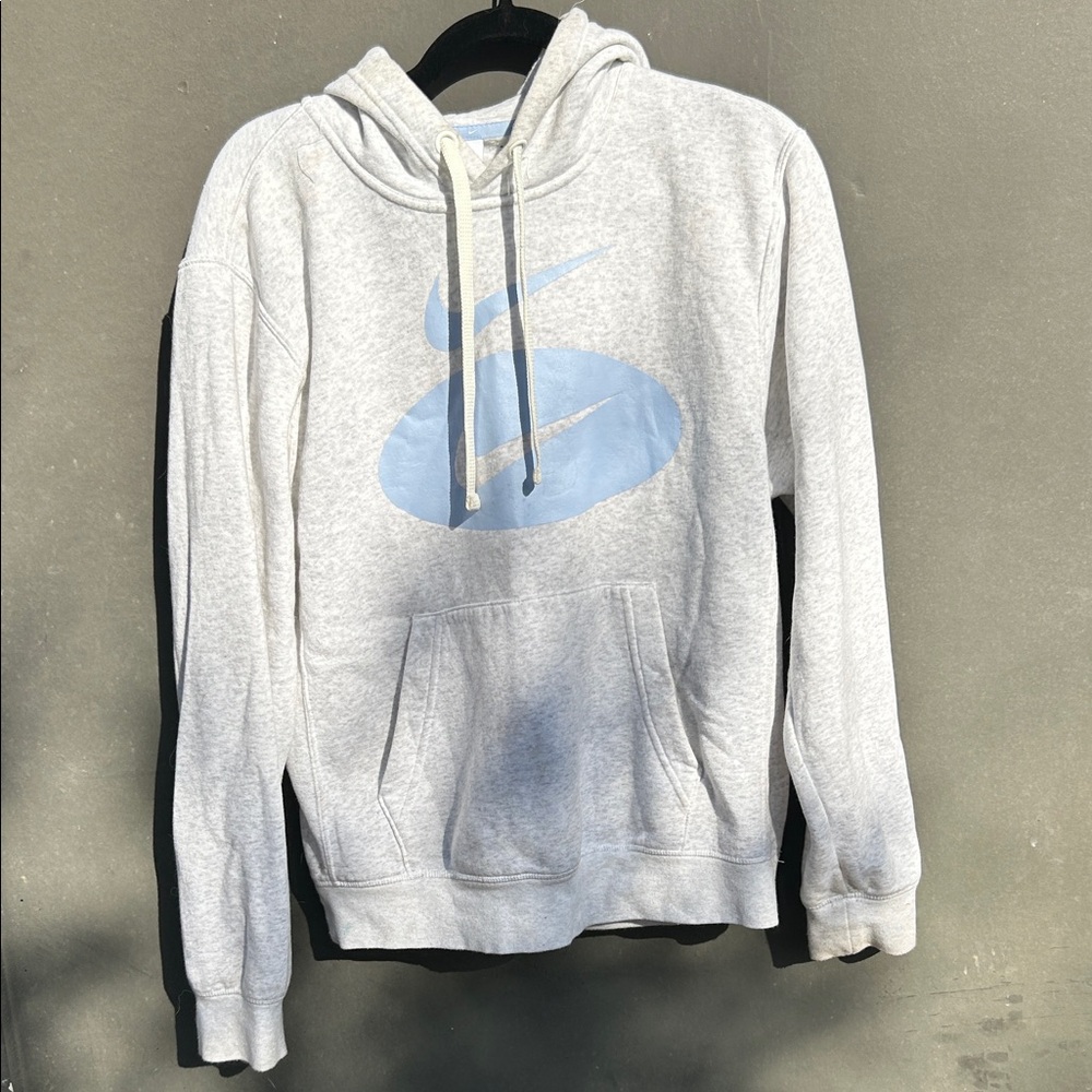 Gray/Blue Nike Hoodie